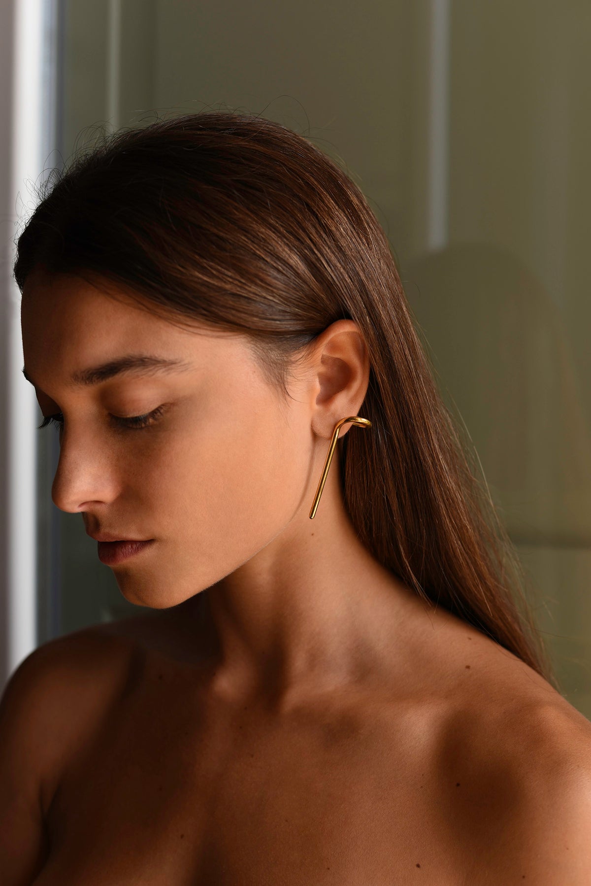 Uncoil Earring Long