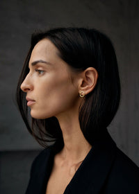 Circular Round Earring Gold - Ronden Oorbel in Goud en Zilver