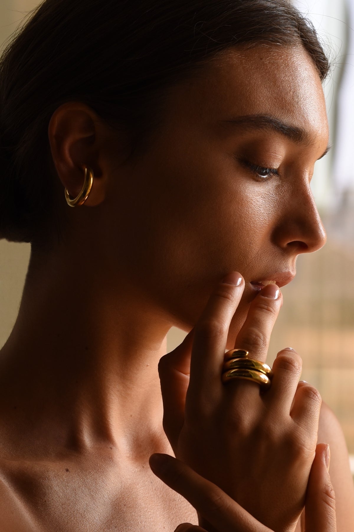 Moai Ear Cuff