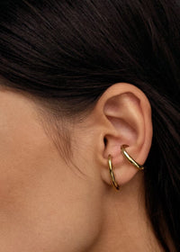 Vintage Cuff Earring No 1 Gold  and Silver - Cuff Oorbel in Zilver en Goud