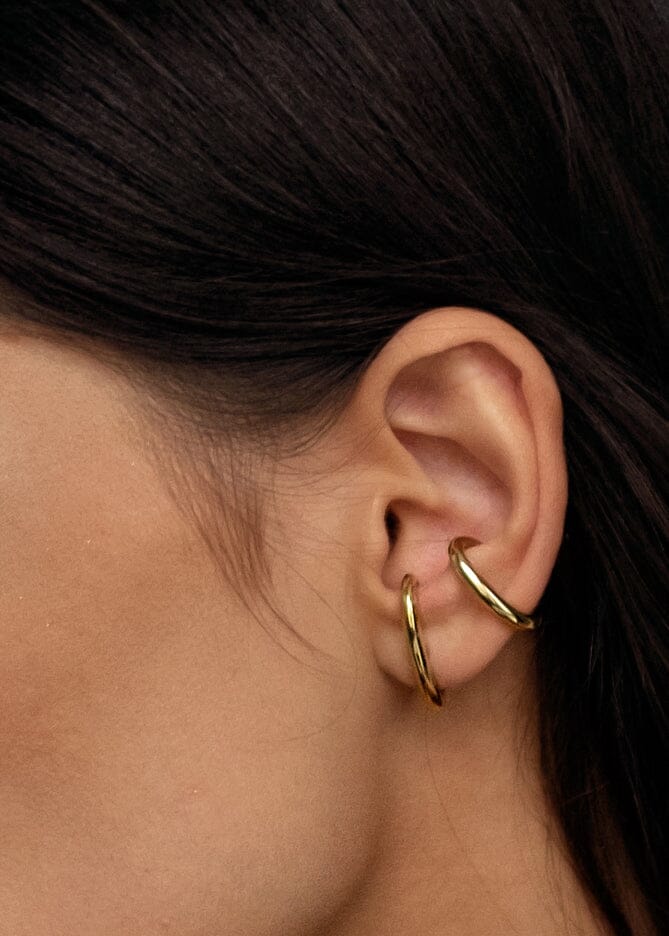 Vintage Cuff Earring No 1 Gold  and Silver - Cuff Oorbel in Zilver en Goud