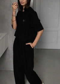 Video Oversized Black Unisex T-shirt 100% Organic Cotton - Zwart