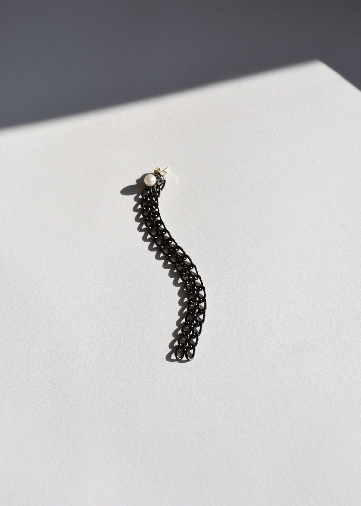 Belleville Black Chain Earring