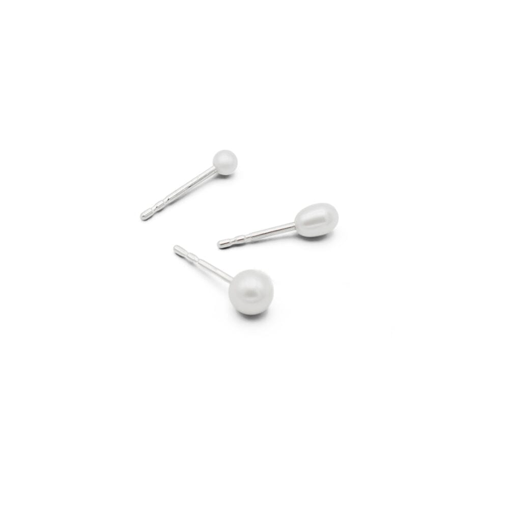 Pearl Earrings Silver