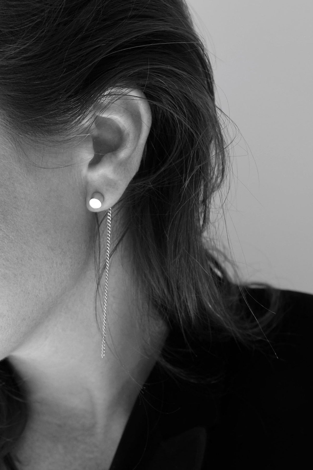 Single Bold Round Stud Big + Earpin Ornament - MVDT COLLECTION