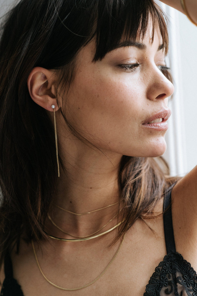 Pearl Earring Small GOLD - MVDT COLLECTION