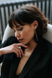 Ear Cuff + Gold Stud + Chain GOLD - MVDT COLLECTION