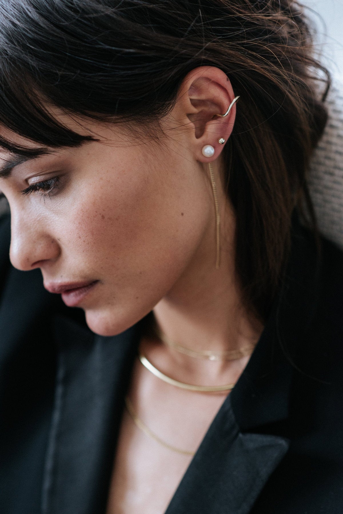 Pearl Earring Big GOLD - MVDT COLLECTION