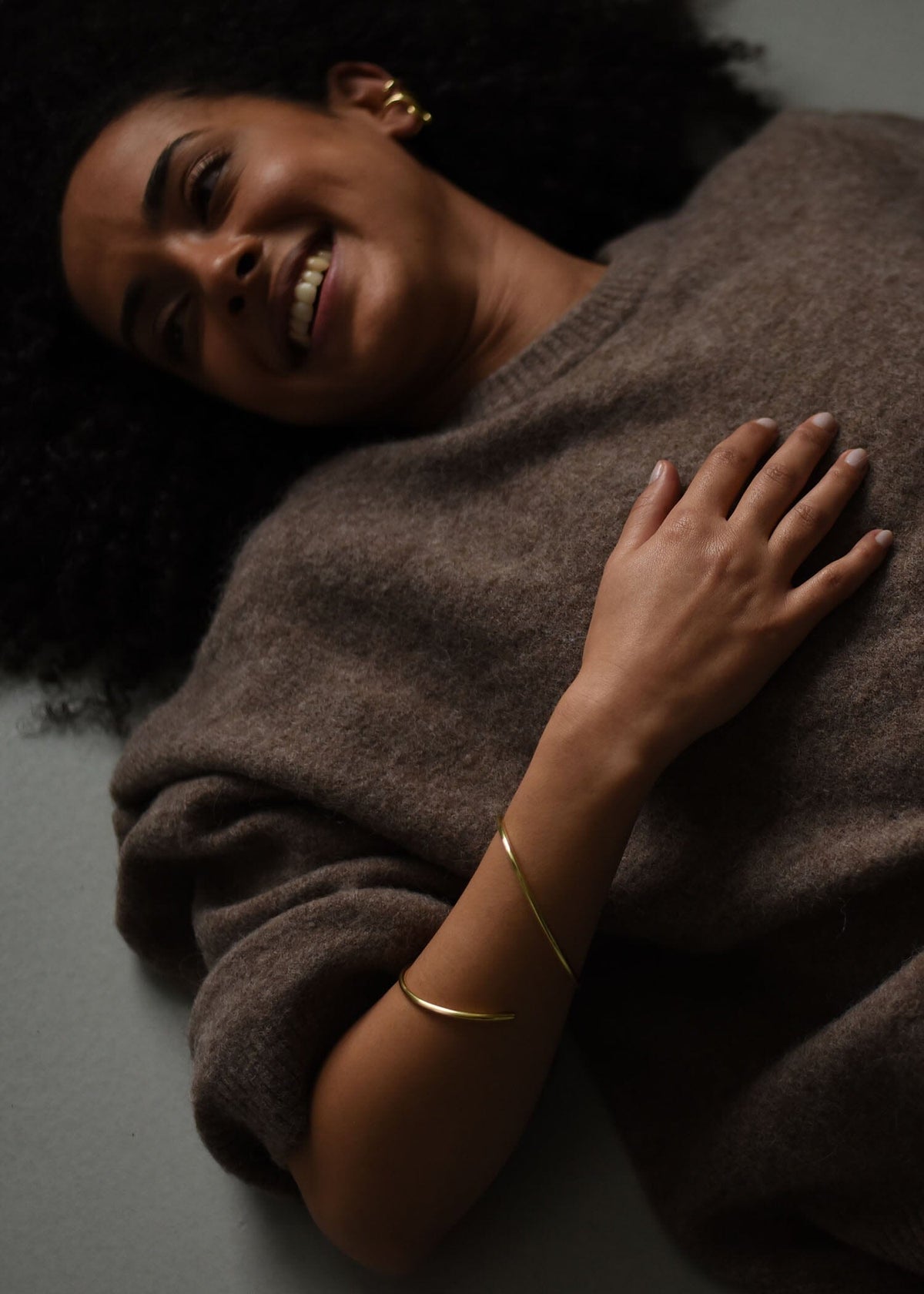 Model Cuff Bracelet wire gold