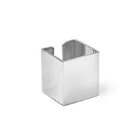 Square Ring Sterling 925 Silver - Vierkant Ring Sterling 925 Zilver - front 