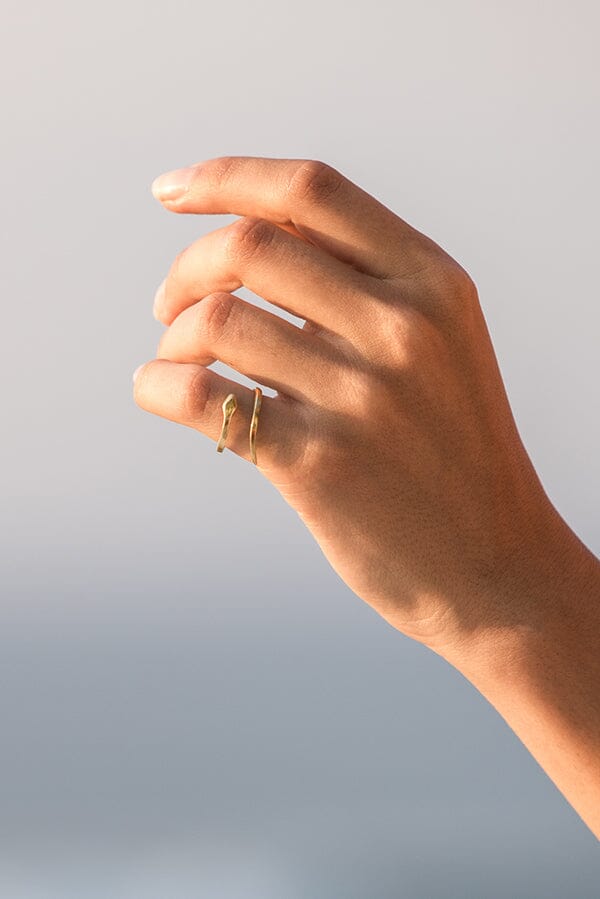 Snake Ring Gold - Slang Ring Goud - Air photo