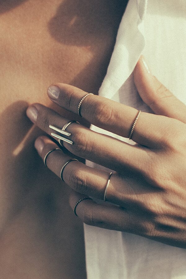 Sun Twist Ring Gold - Gedraaide Ring Goud - Blouse