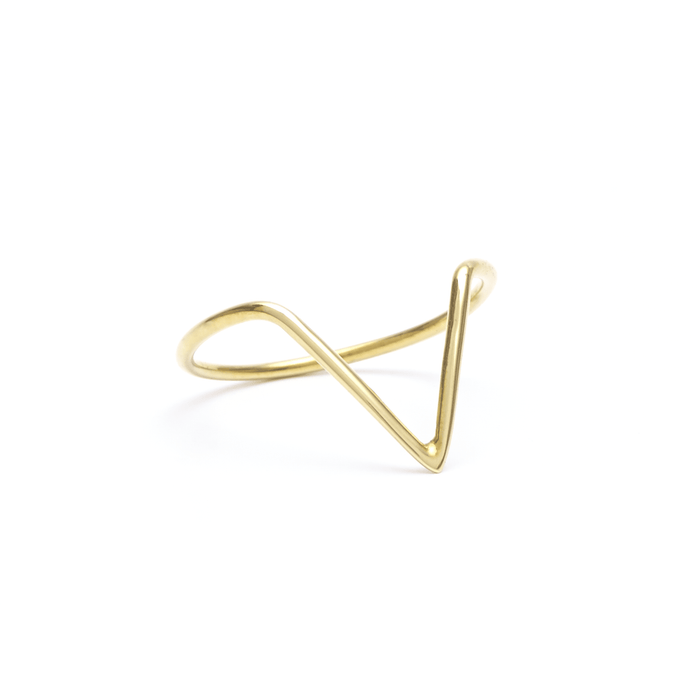 V Ring GOLD